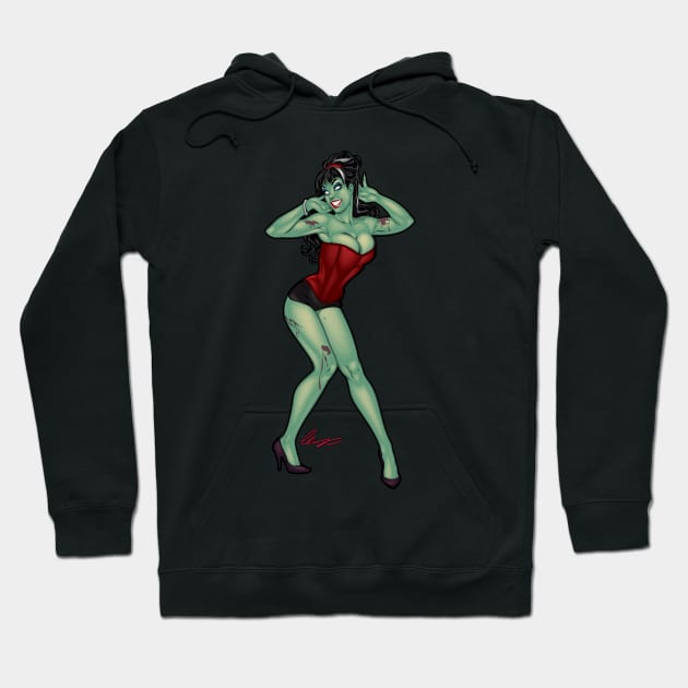 Sexy Zombie pinup girl Hoodie by Eliaschatzoudis